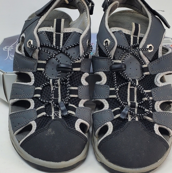 Ithasca rugged Sandles Waterproof CHARCOAL BLack MENS Size 9 EUC - Picture 1 of 10